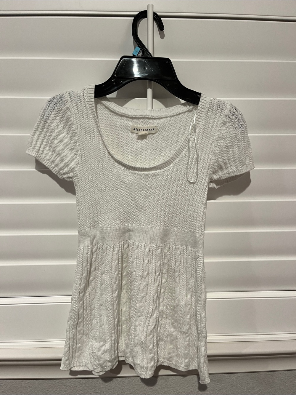 2000s Inspired Aeropostale White Color Babydoll Top Size XS